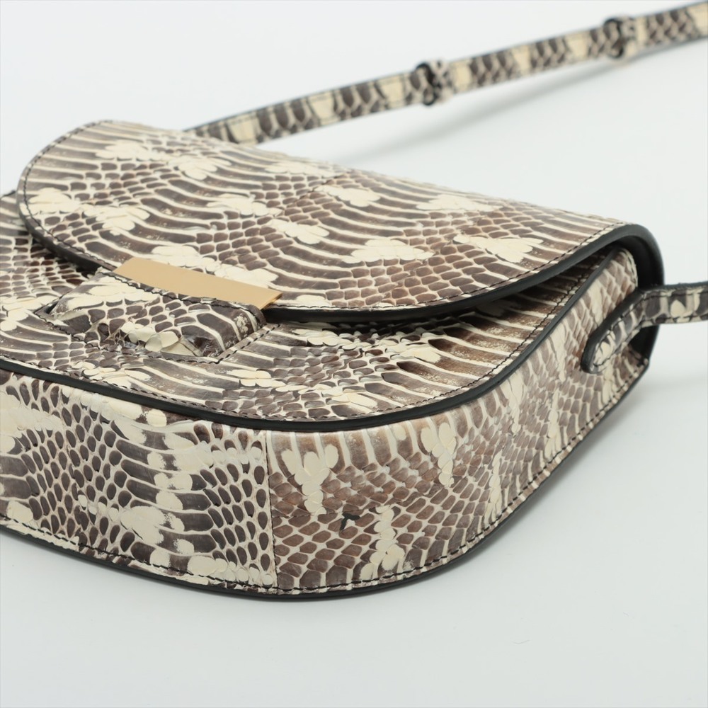 Celine Trotter Python Shoulder Bag Beige Tan Brown - Picture 3 of 8